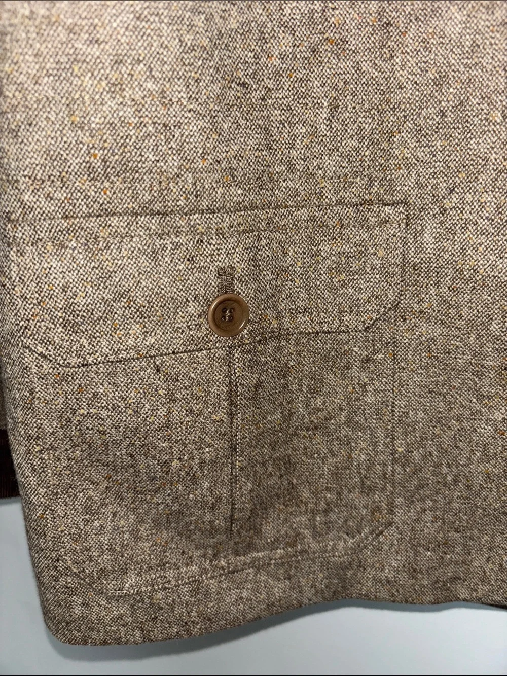 Faconnable Brown Wool Tweed Jacket Sz XL & Pant Sz 12 - Picture 10 of 16